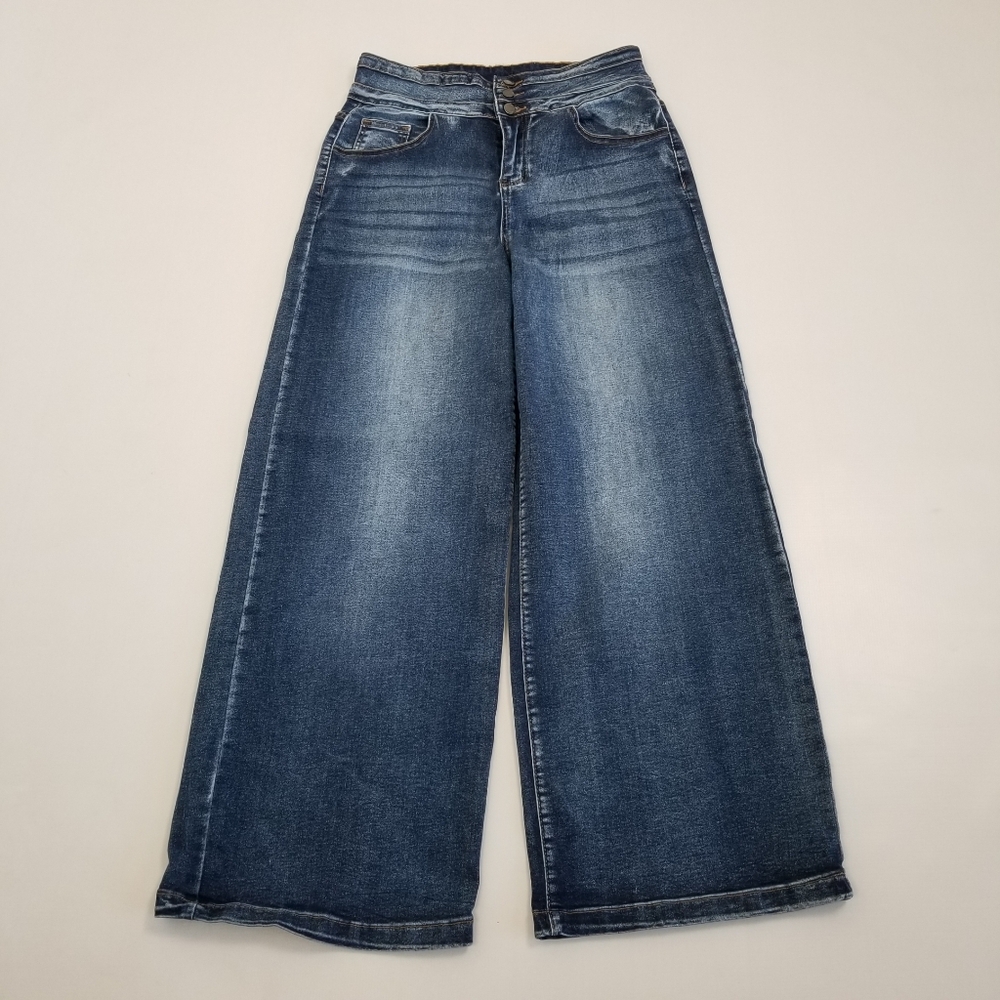 Roswear High Rise Wide Leg Jeans Size Large Waist
